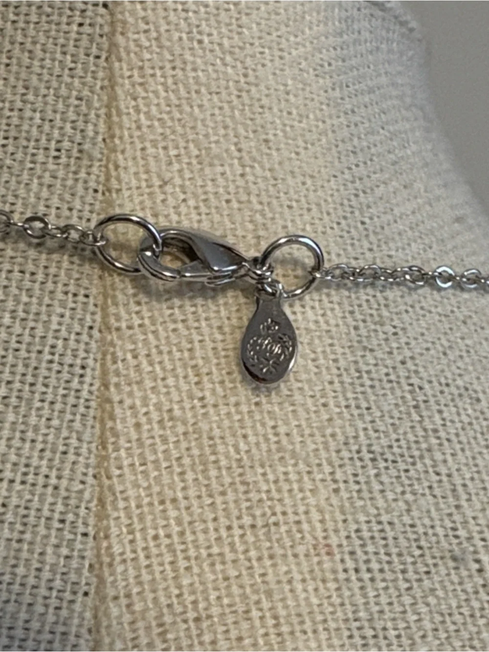 Premier Designs Ladybug & Four Leaf Clover Charm Necklace Silver Tone 16”